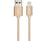 Дата-кабель AKAI USB 2.0 8-pin Apple Lightning золотой CE-604Z 2
