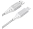 Дата-кабель AKAI USB А-microUSB, белый CBL208WT 1