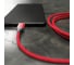 Дата-кабель AKAI USB А-microUSB, красный CBL208RD 3