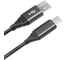 Дата-кабель AKAI USB А-microUSB, черный CBL208BK 1