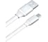 Плоский дата-кабель AKAI USB А-microUSB белый CBL210W 1