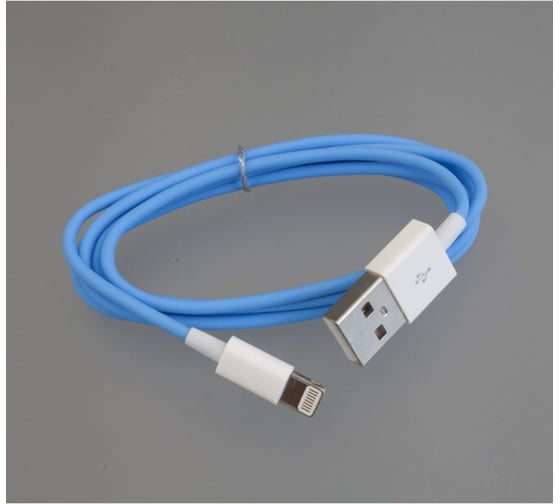 USB-Кабель Iphone Pro Legend 5, 6s, 8 pin, 1м, голубой PL1377 1