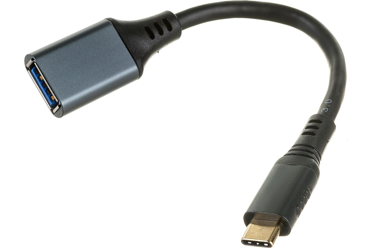 Кабель-переходник Cablexpert USB3.0 OTG Type-C/AF, метал. разъем, медь,  Mobile, 15 см, коробка A-USB3C-OTGAF-01 - выгодная цена, отзывы,  характеристики, фото - купить в Москве и РФ