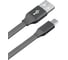 Плоский дата-кабель AKAI USB А-microUSB черный CBL210B 1