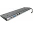 Адаптер интерфейсов Cablexpert USB-C 9-в-1 (Type-C, USB3.1, HDMI, VGA,RJ-45,AUX,кардридер), коробка A-CM-COMBO9-01 2