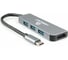 Комбо-адаптер интерфейсов Cablexpert Type-C, 2-в-1 (3хAM USB3.2, HDMI), коробка A-CM-COMBO2-01 1