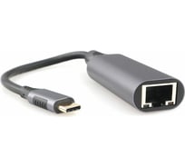 Сетевой адаптер Cablexpert Type-C USB3.0, в Гбит. сеть Ethernet (RJ-45), метал. разъем, Pro, коробка A-USB3C-LAN-01