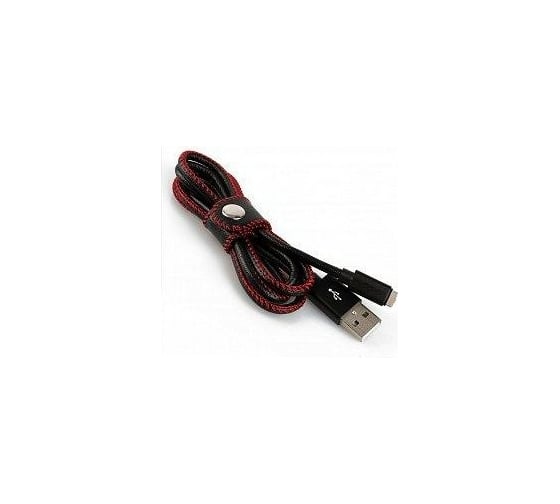 USB кабель Pro Legend micro USB, кожаный, черный, 1м pl1281