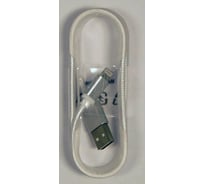 USB кабель Pro Legend Iphone 5, 6s, 8 pin, текстиль, белый, 1.4 м pl1295