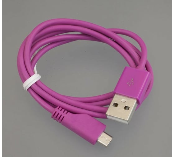 USB кабель Pro Legend micro USB, малиновый, 1м PL1334 1