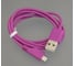 USB кабель Pro Legend micro USB, малиновый, 1м PL1334 1