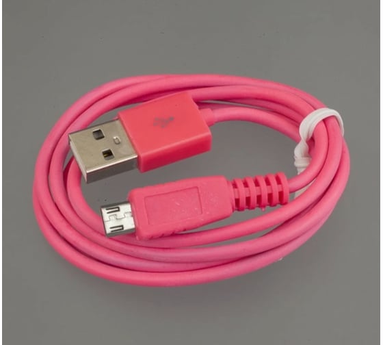 USB кабель Pro Legend micro USB, розовый, 1м PL1336 1