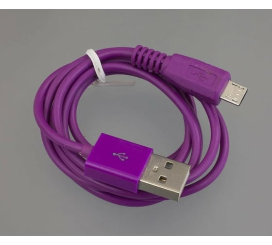 USB кабель Pro Legend micro USB, фиолетовый, 1м PL1338