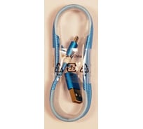 USB кабель Pro Legend micro USB, текстиль, голубой, 1м pl1288