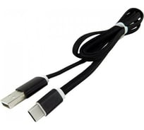 USB кабель Pro Legend Type-C, тканевый, черный, 1м PL1158