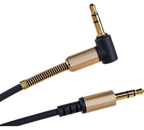 Аудио кабель Hoco Jack 3.5(M)/Jack 3.5(M), угловой, UPA02, 1м, черный, коробка 6957531025665