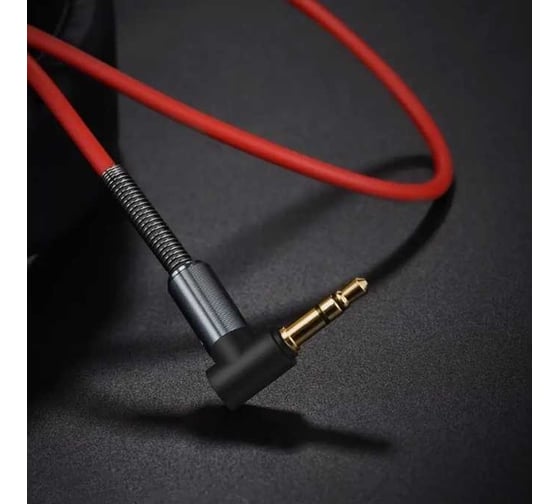 Аудио кабель Hoco Jack 3.5(M)/Jack 3.5(M), угловой, UPA02, 1м, красный, коробка 6957531025672