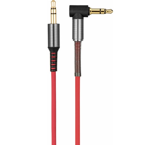 Аудио кабель Hoco Jack 3.5(M)/Jack 3.5(M), угловой, UPA02, 1м, красный, коробка 6957531025672