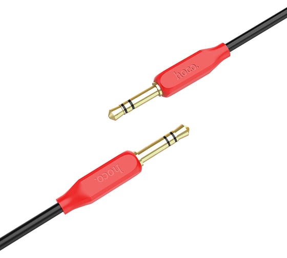 Аудио кабель Hoco Jack 3.5(M)/Jack 3.5(M), UPA11, 1м, красный, коробка 6957531079309