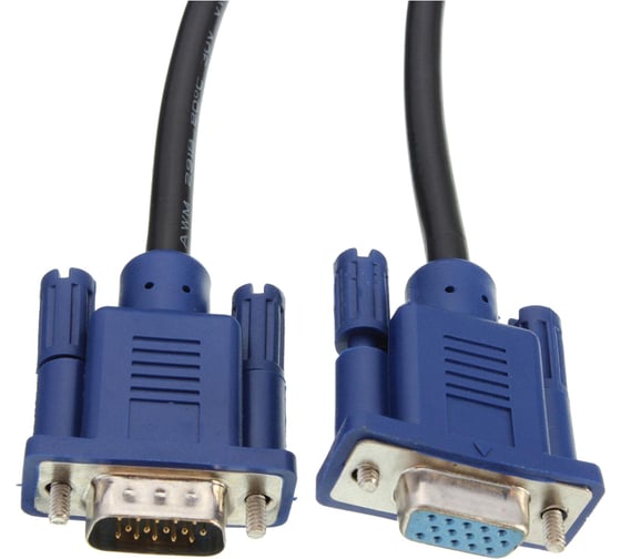 Кабель удлинитель Pro Legend VGA/SVGA вилка - VGA/SVGA розетка, 5 м. PL1118 1