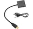 Переходник Pro Legend HDMI to VGA Adapter + AUX кабель, черный PL1136 1