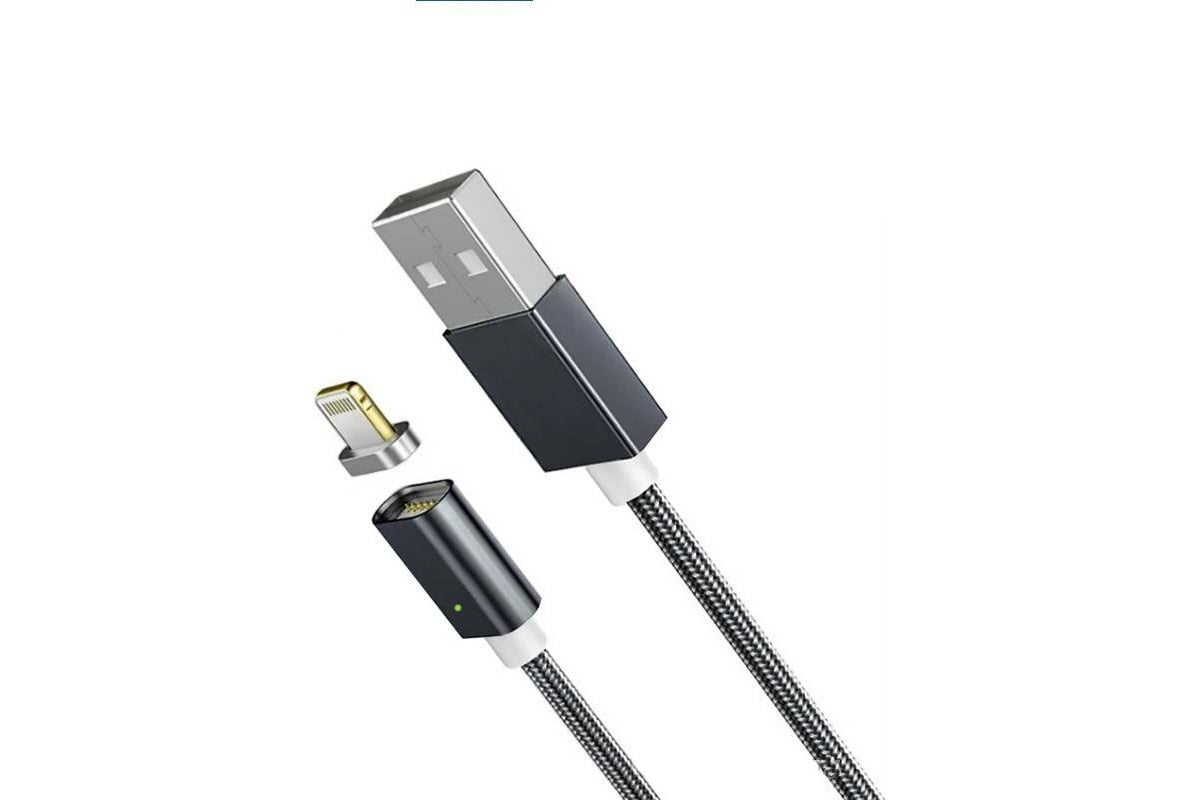 Магнитный кабель Pro Legend USB 2.0 A вилка -Lightning iphone 5/6/7, черный  1 м. PL1150 - выгодная цена, отзывы, характеристики, фото - купить в Москве  и РФ