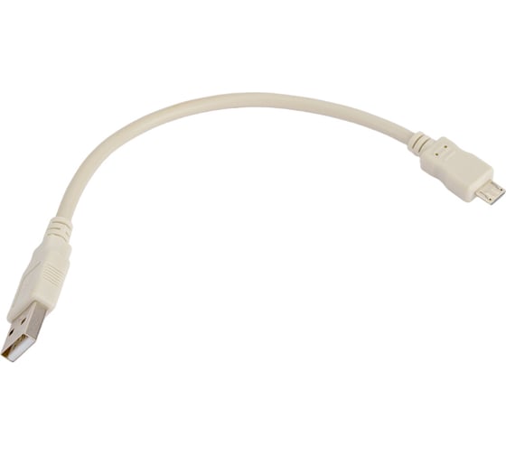 Кабель USB - micro USB REXANT 0.2 метра, серый 18-1162