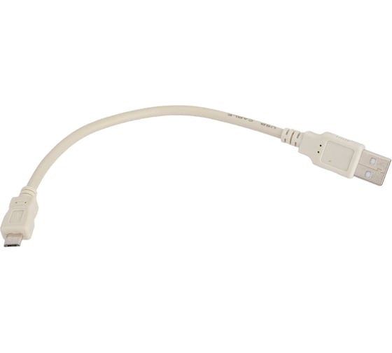 Кабель USB - micro USB REXANT 0.2 метра, серый 18-1162