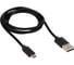 Кабель USB - micro USB REXANT черный металлическая оплетка 1 м 18-4241 1