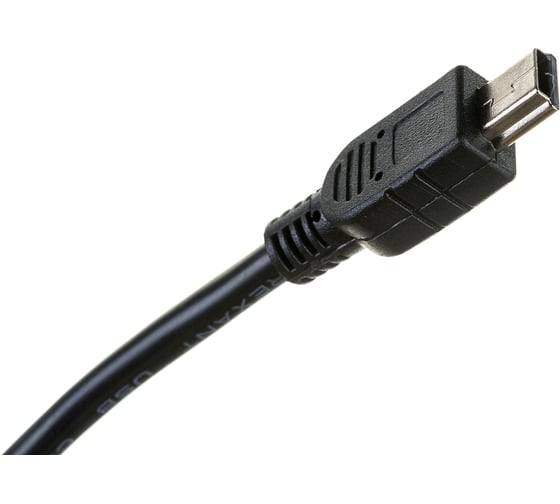 Кабель USB - mini USB REXANT 0.2 метра, черный 18-1131-2