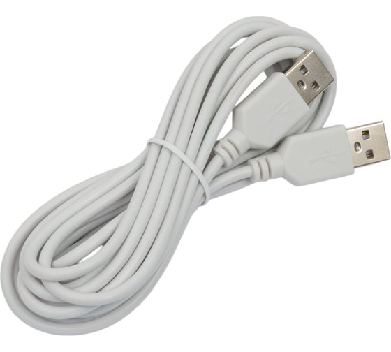 Кабель USB A - USB A REXANT 3 метра, серый 18-1146