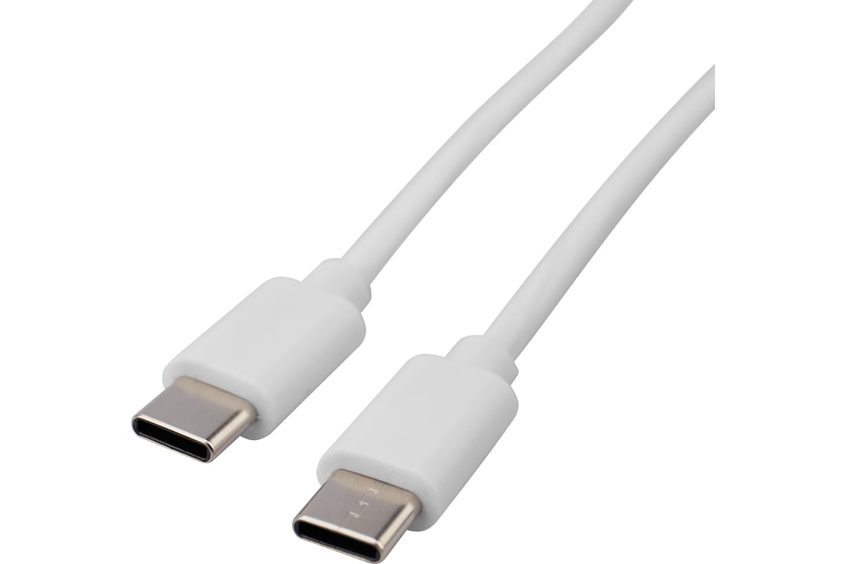 Кабель USB Type-C - Type-C REXANT 2 A 1 м белый 18-1833 - выгодная цена,  отзывы, характеристики, фото - купить в Москве и РФ