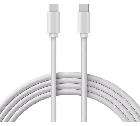 Кабель USB Type-C - Type-C REXANT 60W Power Delivery, 1 м белый 18-1831