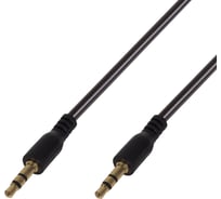 Кабель AUX аудио 3.5 мм REXANT гелевый 1 м черный 18-4080