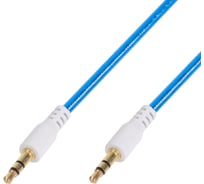 Кабель AUX аудио 3.5 мм REXANT гелевый 1 м синий 18-4084