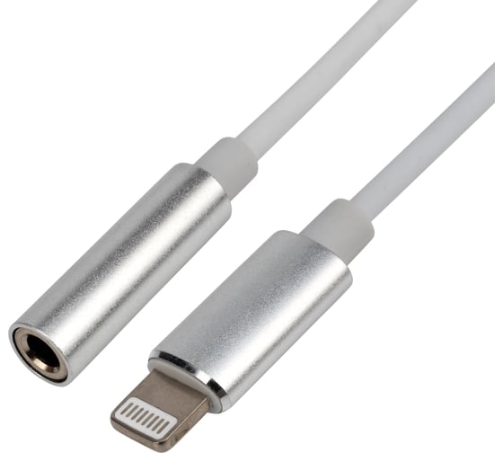 Кабель переходник REXANT с iPhone Lightning 8 pin на AUX 3,5 мм 18-0175
