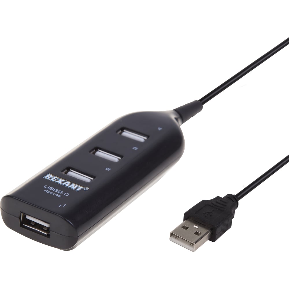Разветвитель USB 2.0 на 4 порта REXANT 18-4105 - выгодная цена, отзывы ...