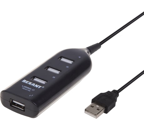 Разветвитель USB 2.0 на 4 порта REXANT 18-4105