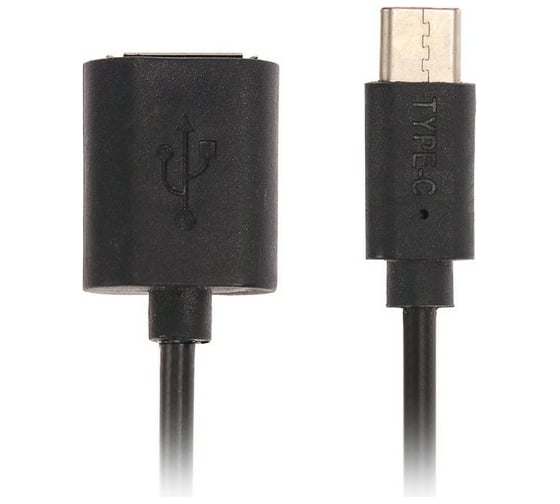 Кабель Type-C - USB LUAZON OTG, 1 А, 0.14 м, чёрный 2985073