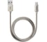 Дата-кабель Deppa Metal USB - micro USB, алюминий, 1. 2м, стальной 72273 3