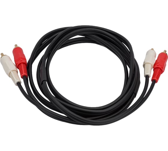 Межблочный кабель PROCAST cable 2RCA/2RCA.2 2RCA m-2RCA m, длина 2m, цвет черный НФ-00000417