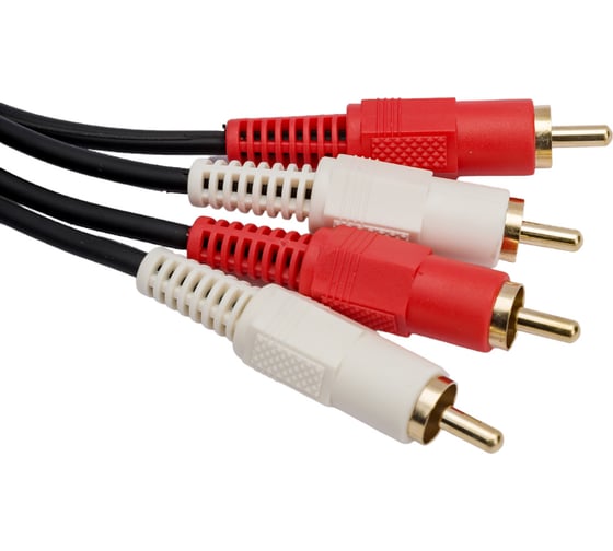 Межблочный кабель PROCAST cable 2RCA/2RCA.2 2RCA m-2RCA m, длина 2m, цвет черный НФ-00000417