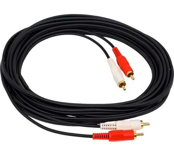 Межблочный кабель PROCAST cable 2RCA/2RCA.5 2RCA m-2RCA m, длина 5m, цвет черный НФ-00000418
