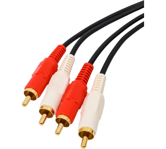 Межблочный кабель PROCAST cable 2RCA/2RCA.5 2RCA m-2RCA m, длина 5m, цвет черный НФ-00000418