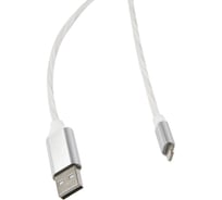 Дата-кабель Red Line LED USB - 8-pin, белый УТ000023148