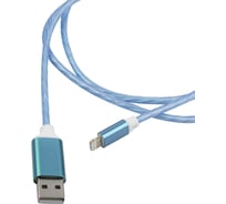 Дата-кабель Red Line LED USB - 8-pin, синий УТ000023150