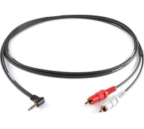 Кабель PROCAST cable C-MJ/2RCA.2 сом 3,5mm miniJack TRS-2RCA male, 2m, черный НФ-00000422