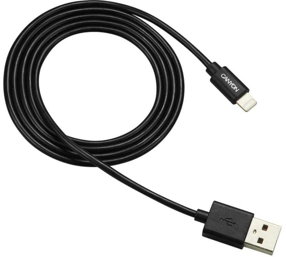 Кабель Canyon MFI-1 для iPod, iPhone, iPad 1 м. MFI черный CNS-MFICAB01B 1