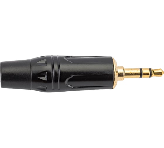 Разъем PROCAST cable MP-3.5/6/M/M mini Jack 3,5mm male, черный НФ-00000434