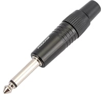 Разъем PROCAST cable TR-6.3/6/M/M TR Jack 6,3mm male, MONO/UNBALANCE, черный НФ-00000428